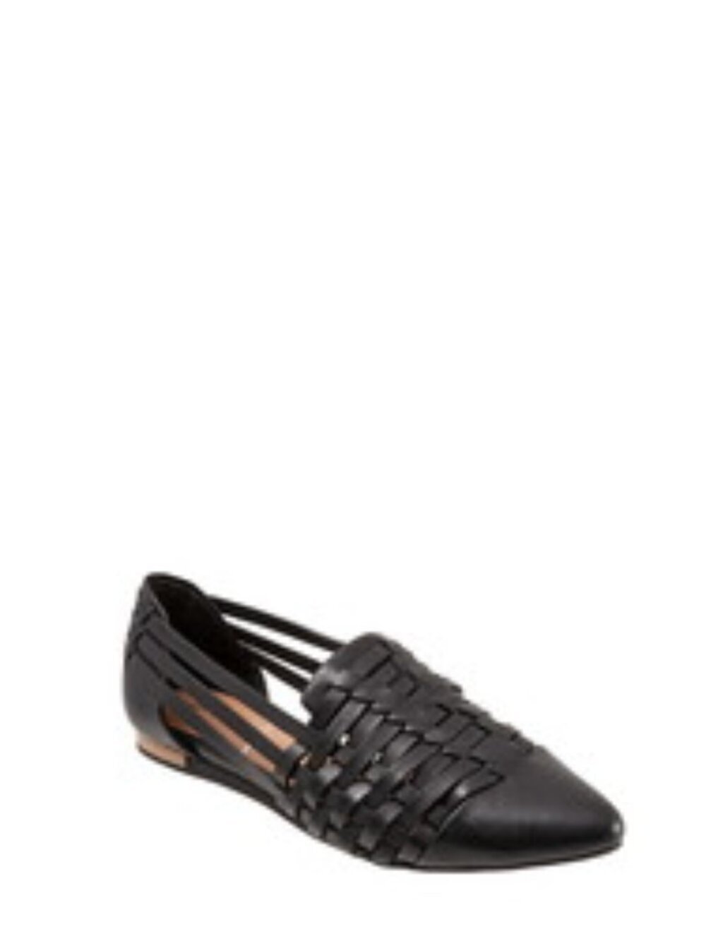 Sava Lola Black Woven Pointed-Toe Women's Flats. Sz: EU 40/US 9
